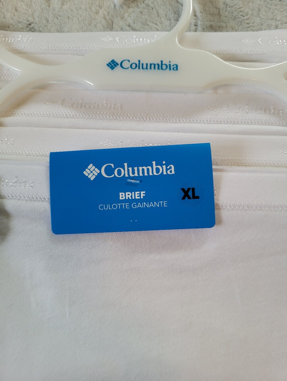 5-Pk Columbia Womens Size XL Cotton Briefs Panties Underwear White - Picture 5 of 8